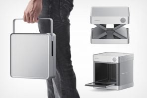 This Award-Winning Foldable Microwave Oven Concept Turns into a Portable Carry Case